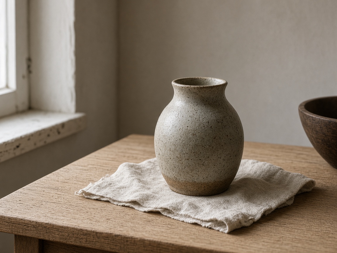 Ceramic on oak